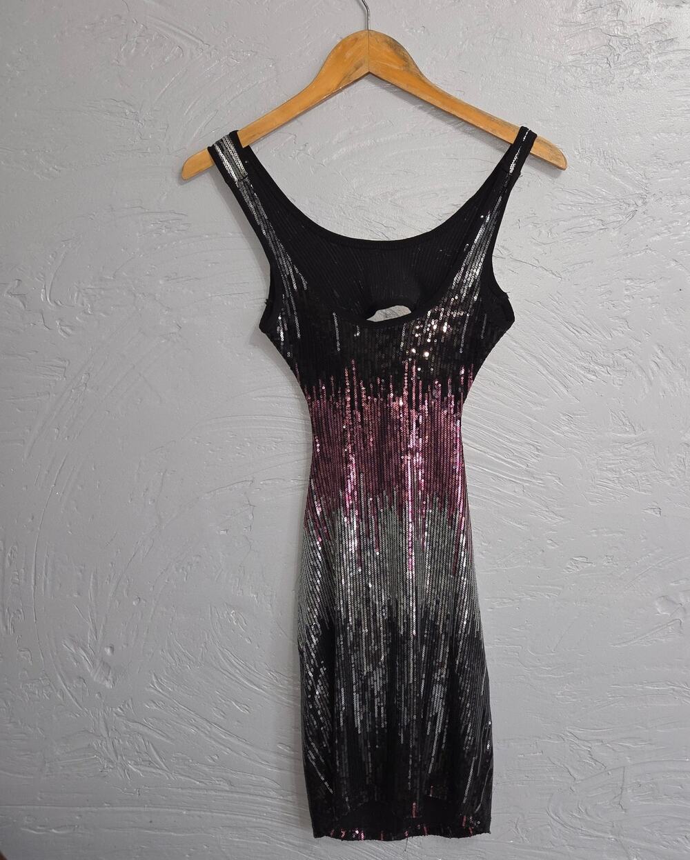 Josh & Jazz Open Back Sequined Dress woman's size Small